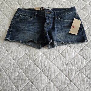 Levi's Women's Dark Blue Jean Shorts